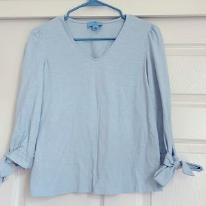 Nordstrom CeCe Tie Sleeve Top